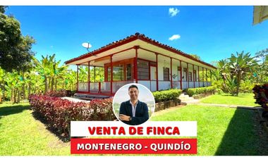 VENTA DE FINCA EN MONTENEGRO, QUINDO, COLOMBIA