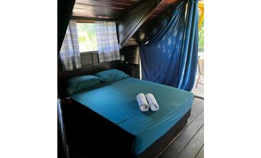 Chalet con doble balcon isla Providencia con hermosa vista
