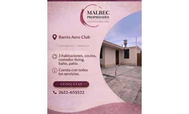 Casa en Alquiler - Tupungato, Mendoza