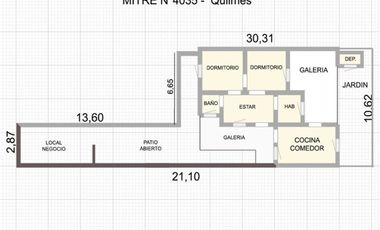 VENTA CASA 4 AMB QUILMES  JARDIN Y COCH APTO CRED