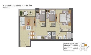Departamento en arriendo  en LA CISTERNA