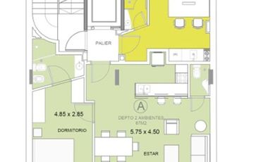 VENTA 2 AMB CON BALCON TERRAZA A ESTRENAR EN BOEDO