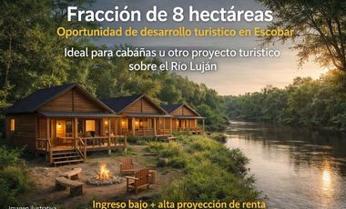 OPORTUNIDAD DE INVERSIÓN – 8 HECTÁREAS SOBRE EL RIO LUJAN EN ESCOBAR