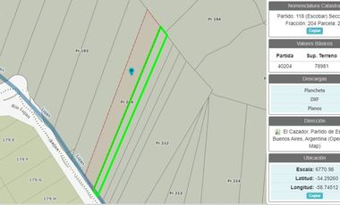 OPORTUNIDAD DE INVERSIÓN – 8 HECTÁREAS SOBRE EL RIO LUJAN EN ESCOBAR
