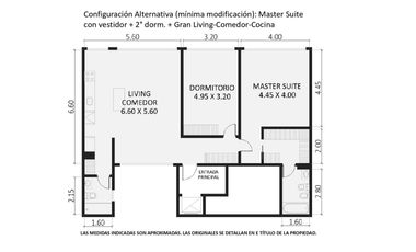 PISO 3 Ambientes MUY GRANDES | 96,5m² | gran suite | 2 baños completos | Cochera fija | Gran Baulera