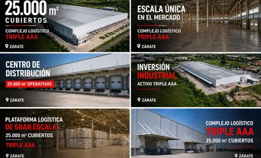 Complejo Logístico Triple AAA en Zárate | 25.000 m² Cubiertos| Gran escala