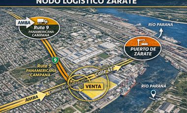 VENTA NAVE INDUSTRIAL TRIPLE AAA ZARATE