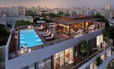 Venta 2 ambientes con gran terraza Palermo