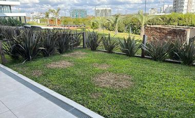 Departamento en venta o alquiler Puerto Escondido, edificio Vilago PB con jardín
