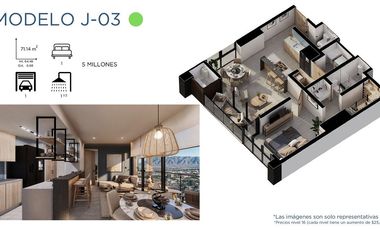 Departamento en preventa – Torre Horus, dentro de Parque Centro Saltillo