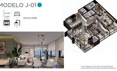 Departamento en preventa – Torre Horus, dentro de Parque Centro Saltillo