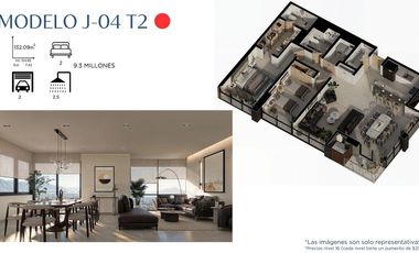 Departamento en preventa – Torre Horus, dentro de Parque Centro Saltillo