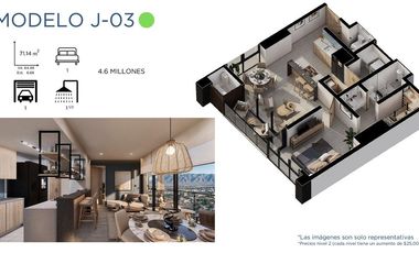 Departamento en preventa – Torre Horus, dentro de Parque Centro Saltillo