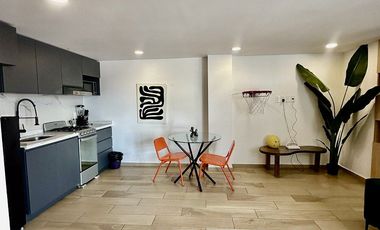 RENTA DEPARTAMENTO AMUEBLADO EN ROMA SUR (BAJA CALIFORNIA )