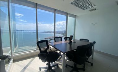 Oficina Amoblada con Vista al Mar en Avenida Balboa Torre BICSA- LH