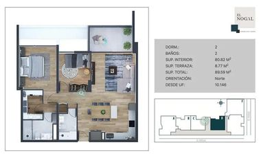 Departamento en arriendo c/ estacionamiento en Estadio Croata