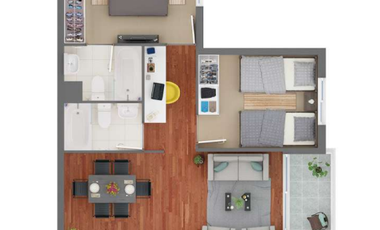 ARRIENDO DEPARTAMENTO A UN COSTADO DEL MALL DE CORONEL