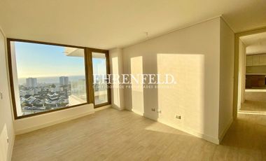 Concón, Montemar. Departamento nuevo de 99 m2, vista al mar.
