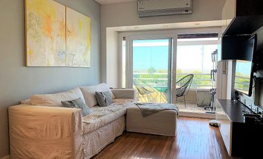 ALQUILER DEPARTAMENTO VICENTE LÓPEZ: DUPLEX C/ MUEBLES -2 DORM - PISC. - VISTA RÍO