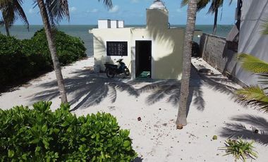VENTA CASA A LA ORILLA DEL MAR EN TELCHAC PUERTO, YUCATÁN