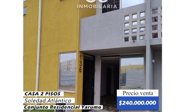 Se vende casa 2 pisos conjunto residencial Yarumo