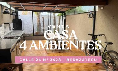 VENTA CASA 4 AMB CON COCHERA Y QUINCHO BERAZATEGUI