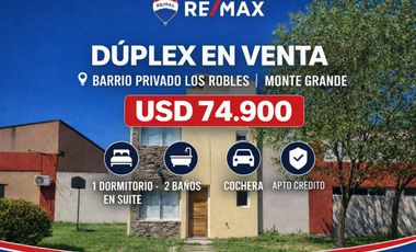 CASA 2 AMBIENTES EN BARRIO PRIVADO MONTE GRANDE