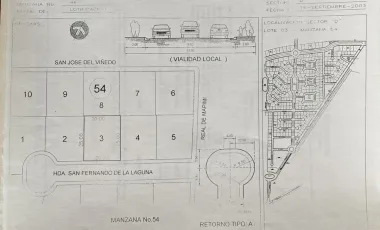 Terreno Habitacional en Venta en Hacienda del Rosario Primera Etapa, Torreón