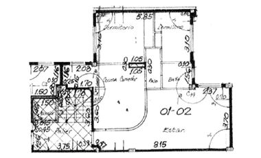 3 dormitorios al contrafrente en Pichincha
