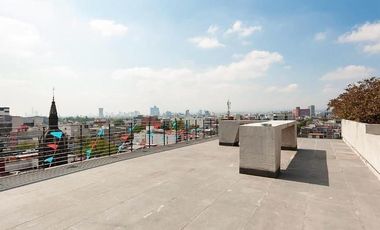 Renta depa amueblado, exterior, nuevo una recamara y excelente vestidor