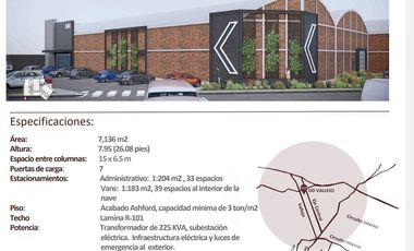 Renta de Nave Industrial en Vallejo