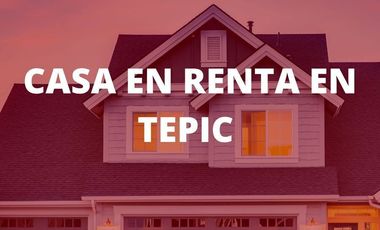 CASA EN RENTA EN FRACC. BONATERRA, TEPIC, NAY.