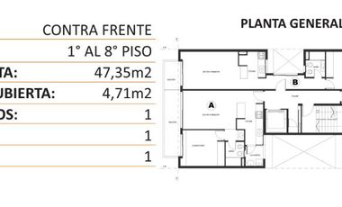 Departamento a estrenar 1 dormitorio balcòn sobre Bulevard 19 La Plata