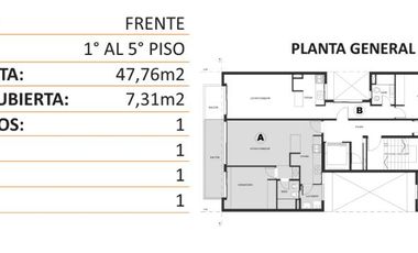 Departamento a estrenar 1 dormitorio balcòn sobre Bulevard 19 La Plata