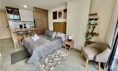 SE RENTA APARTAESTUDIO AMOBLADO - ESTOCOLMO- SECTOR PORTAL DEL Q