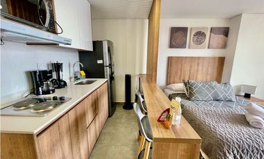 SE RENTA APARTAESTUDIO AMOBLADO - ESTOCOLMO- SECTOR PORTAL DEL Q