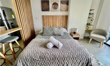 SE RENTA APARTAESTUDIO AMOBLADO - ESTOCOLMO- SECTOR PORTAL DEL Q