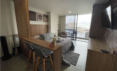 SE RENTA APARTAESTUDIO AMOBLADO - ESTOCOLMO- SECTOR PORTAL DEL Q