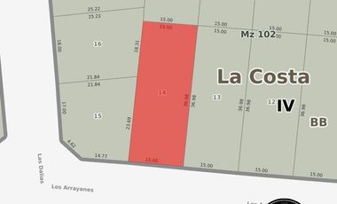 Terreno a la venta en Costa del Este - Calle Arrayanes e/ Las Dalias y Las Rosas - Rhode Propiedades