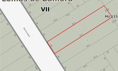 VENTA - Lote 500 m2 - Zona Residencial - Lomas de Zamora Oeste