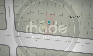 Av. 3 entre Malvones y Madreselvas - Excelente lote en Costa del Este