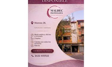 Departamento 2 Ambientes en Alquiler-Ideal Uso Profesional o Vivienda