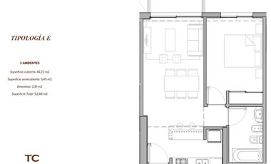 DEPARTAMENTO VENTA TIGRE 2 AMBIENTES EL CARDON II