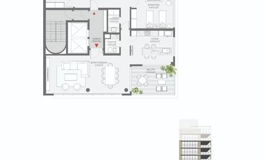 PISO 3 DORM. M16 BV. GALVEZ 1712 PLAZA PUEYRREDON