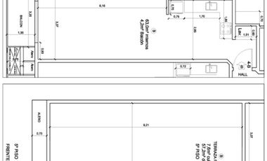 Venta 3 amb TERRAZA con escritorio, baño 180 cuota