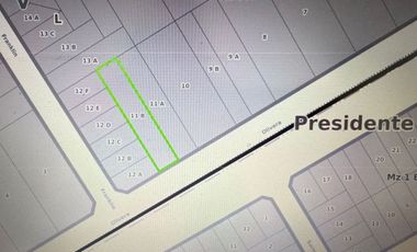 LOTE SOBRE AVENIDA DE 12.5 X 65 FONDO TOTAL 812,50