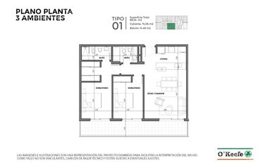 Departamento en venta 3 ambientes - En Pozo - Sensum Quilmes Condominio   Resort.