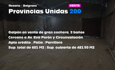 Venta Galpón/Depósito con Vivienda en Av. Provincias Unidas al 200