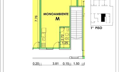 Oficina en venta en Barrio  Martin, Rosario c/ patio!