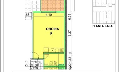 Oficina en venta en Barrio  Martin, Rosario c/ patio!